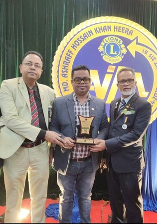 MAK Group BD receiving 3rd position award from Lions International